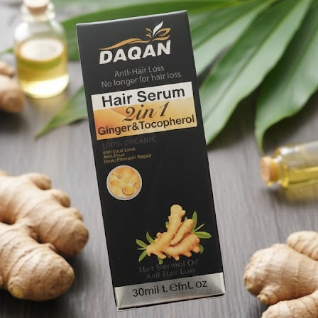 DAQAN 2-in-1 Ginger & Tocopherol Hair Serum: Anti-Hair Loss and Deep Repair Treatment