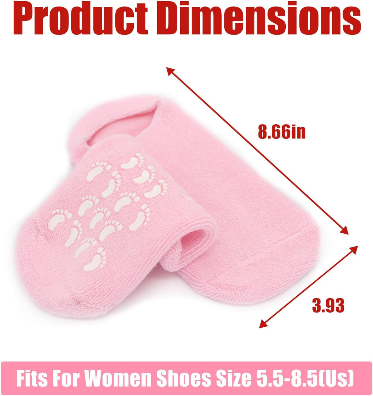 Moisturizing Spa Socks Silicone Gel Socks for Women Repairing Softening Dry Cracked Feet Comfortable Care (Random Color)