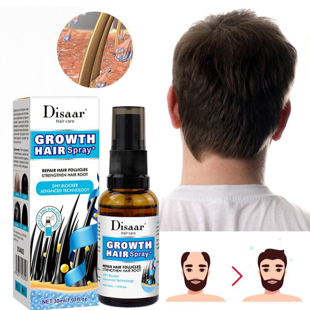 Disaar Vegan Ginseng Root Hair Growth Spray (30ml, DS4002): Natural Strengthener & Anti-Hair Loss Treatment