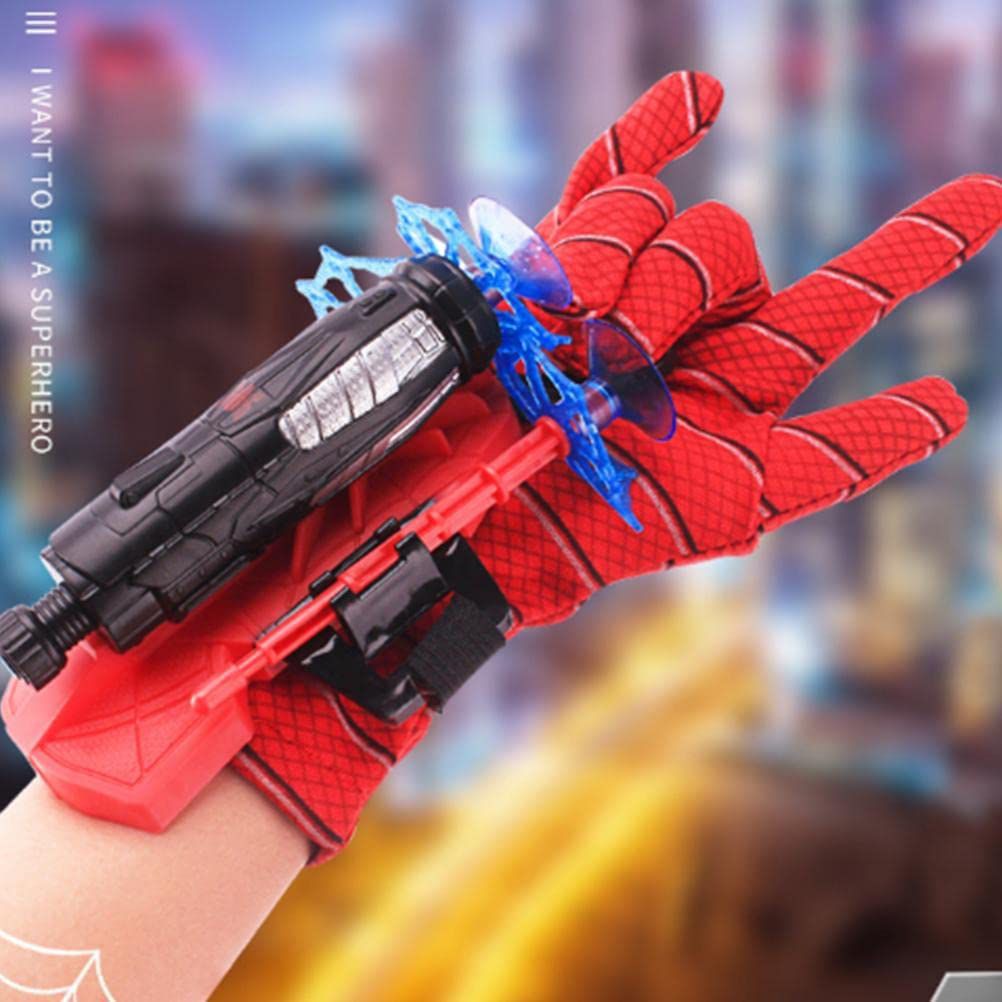 Spiderman Web Dart Shooter | Kids Spider Launcher Toy | With or Without Gloves