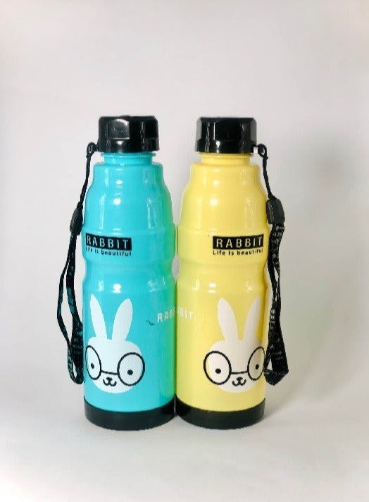 Commando Water Bottle – 500ml Leakproof BPA-Free Sports & Travel Bottle (Random Color & Design)