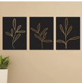 Set of 3 Wooden Photo Tile Wall Art Frames (8×11 Inches) – Premium MDF Spiritual Wall Décor with Easy Stick Back