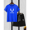 Printed Half Sleeves Cotton Jersey Summer Tracksuit for Boys  (Size Medium)