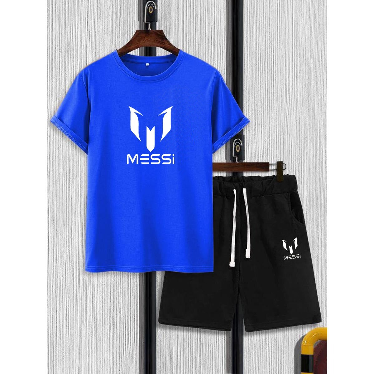 Printed Half Sleeves Cotton Jersey Summer Tracksuit for Boys  (Size Medium)