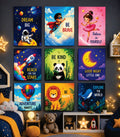 Set of 9 Premium Wall Art Photo Tiles – Modern Home Decor Sets 8x11