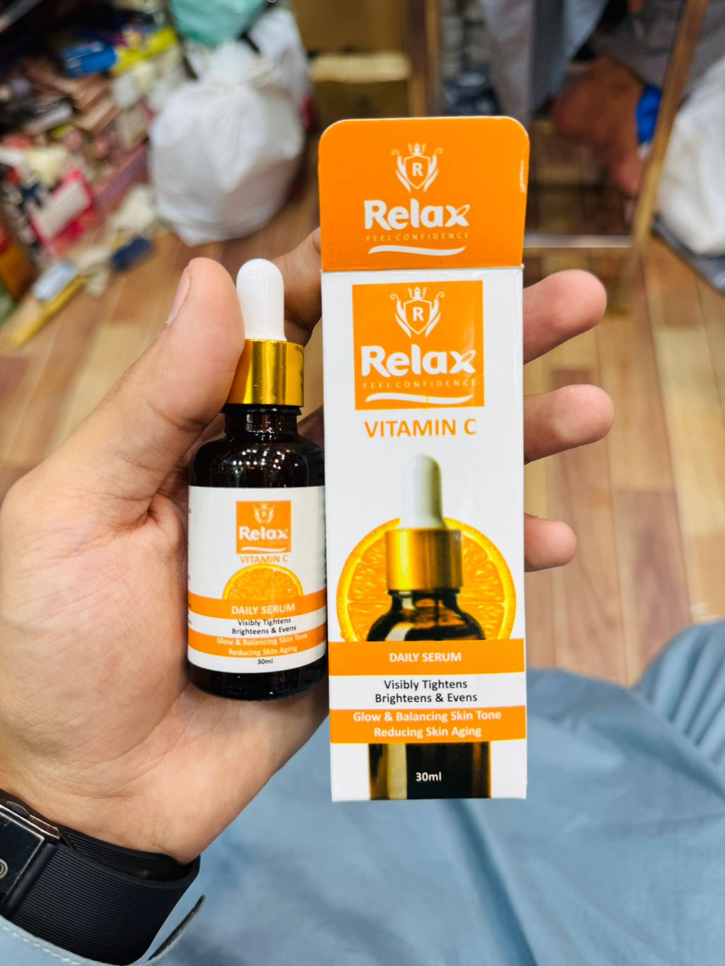 Relax Vitamin C Daily Face Serum – Brightening, Anti-Aging & Hydrating Formula For Healthy Radiant Skin (30ml)
