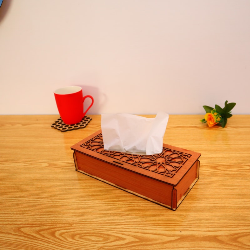 Wooden Tissue Box Elegant Design Smooth Finish Easy Use Durable Construction For Home And Offices