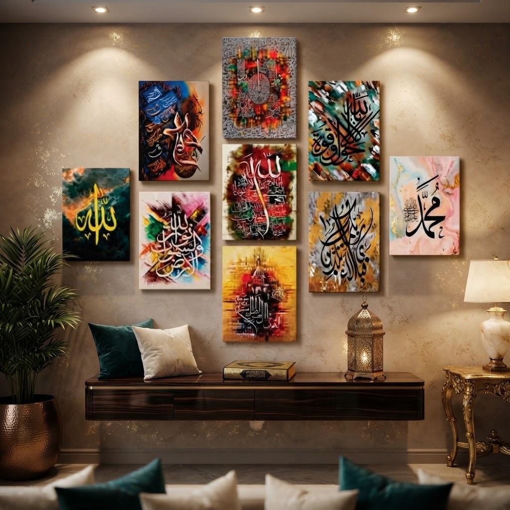 Set of 9 Premium Wall Art Photo Tiles – Modern Home Decor Sets 8x11