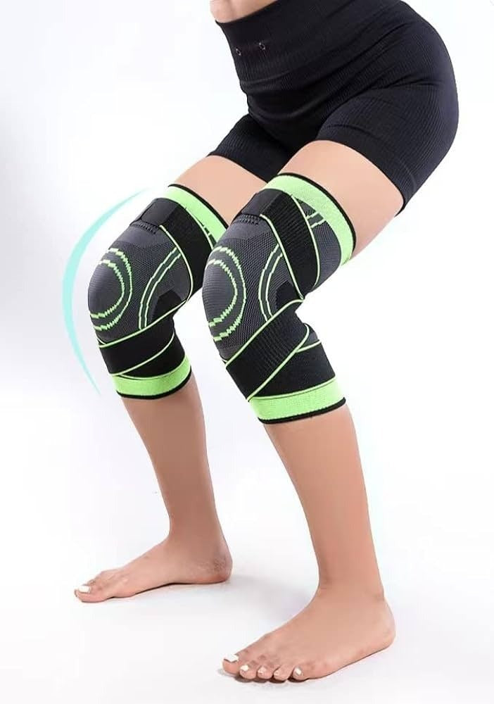 3D Weaving Knee Support Band | Adjustable Compression Brace for Men & Women | Pressure Relief, Injury Protection & Joint Stability (1Pc)