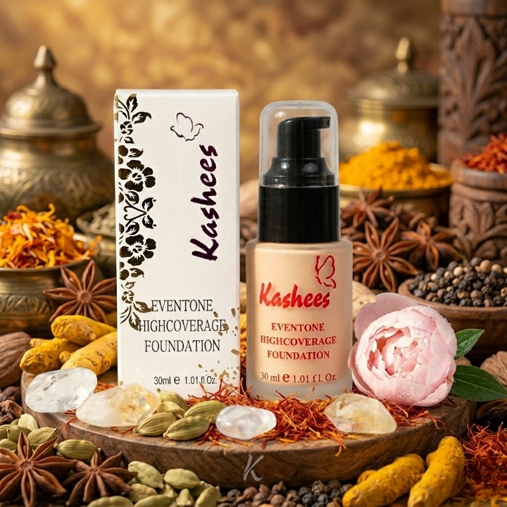 Kashee’s Eventone High Coverage Foundation 30ml Long Lasting Smooth Finish Makeup