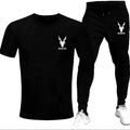 Black Trendy Markhor Printed Track Suit for Men & Boys | Soft & Comfortable Summer Wear | Lightweight Breathable Fabric