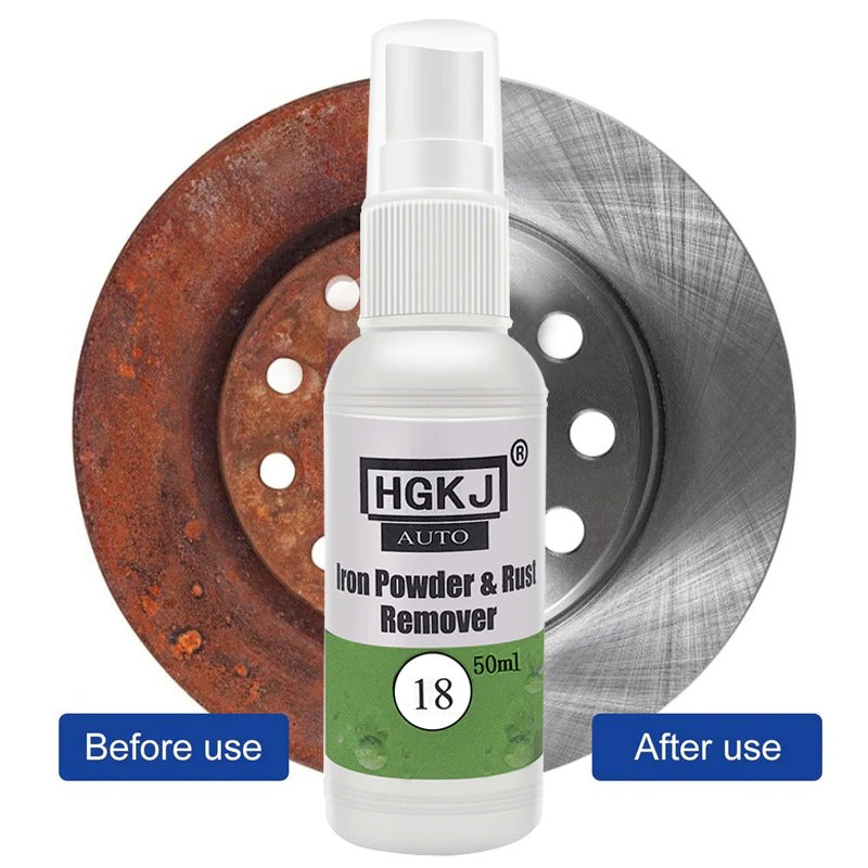 Hgkj 18 50Ml Car Paint Wheel Iron Powder Rust Remover Car Logo Rust Spray Cleaner Repair Refurbising Accessories