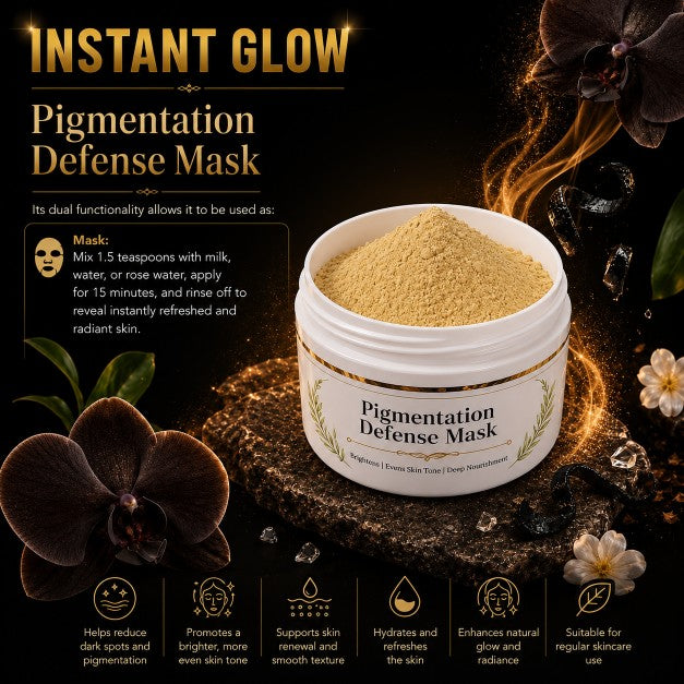 Pigmentation Defense Face Mask 50g – Natural Brightening Mask for Dark Spots, Uneven Skin Tone & Healthy Glow