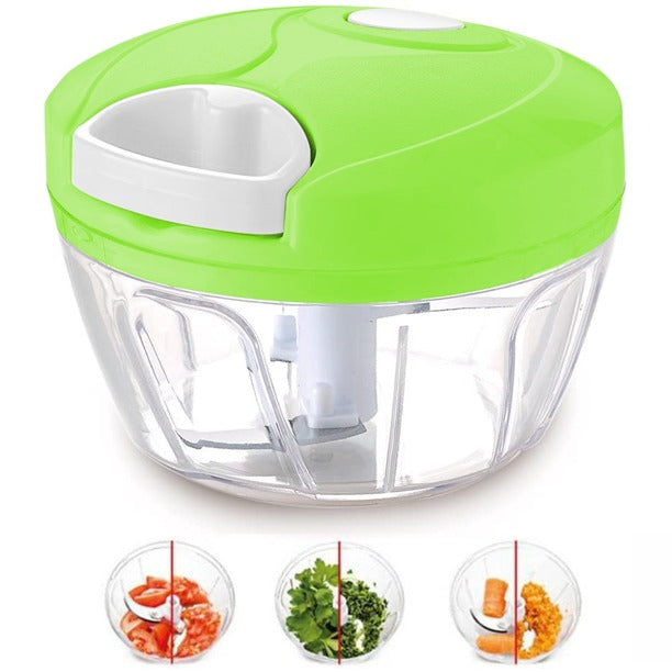 Multi-Function Food Processor - Chopper, Cutter, Grinder, Shredder, Mincer, Mini Garlic Slicer &amp; Slicer for Kitchen (Random Color)