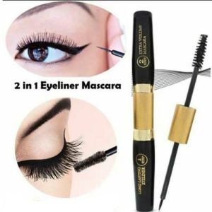2-in-1 Eyeliner & Mascara – Dual-Ended Waterproof Eye Makeup Duo