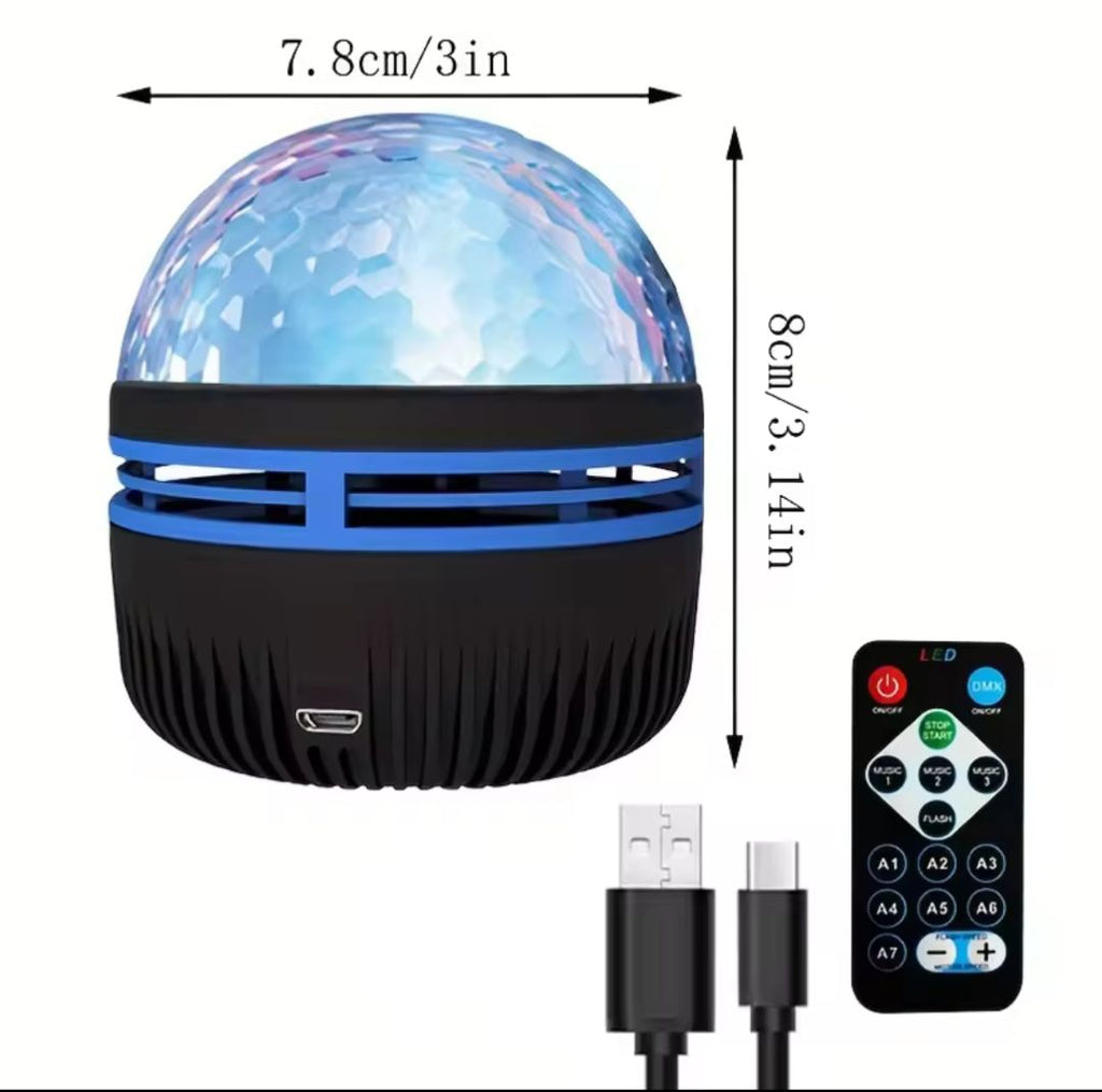 USB Galaxy Projector Aurora 5V Night Light 360° Rotating RGB light