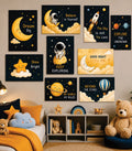 Set of 9 Premium Wall Art Photo Tiles – Modern Home Decor Sets - Size: 8x11