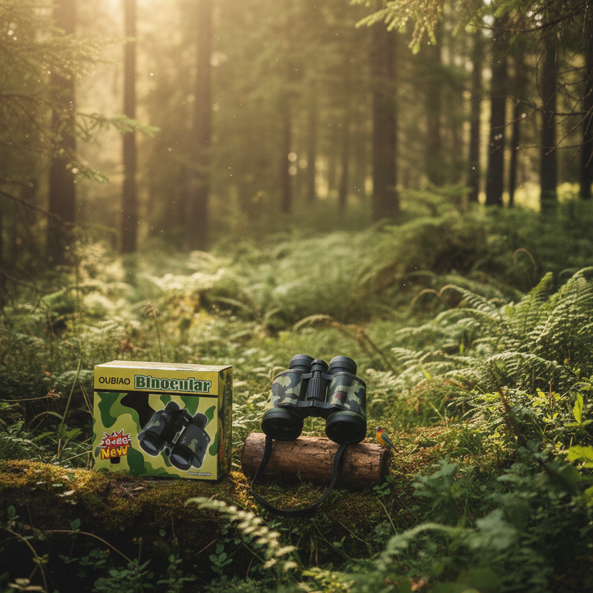 Kid’s Explorer Binoculars – 8x30 Optical Lens for Fun Learning & Outdoor Exploration | Portable, Kid-Friendly Mini Binoculars for Nature Trips, Bird Watching, Games & Travel Adventures