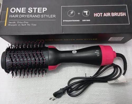 One Step Hair Brush And Dryer | Hair Volumizer Styler Comb 1000W Hair Straightener Curler Roller | One Step Hair Curler