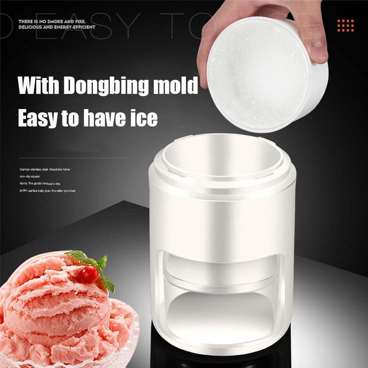 Manual Ice Shaver Crusher For Home And Kitchen Use