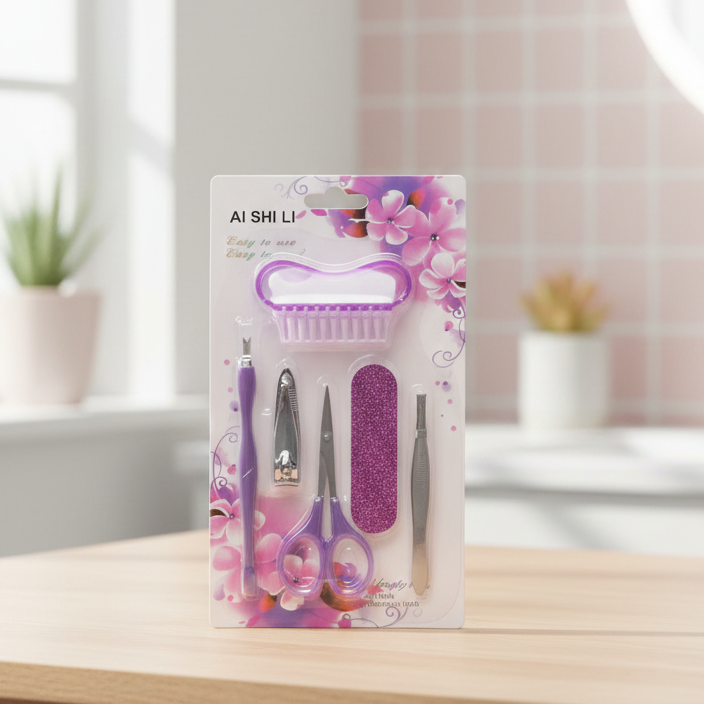 Multi Purpose Nail Manicure Care Set Providing Complete Grooming Everyday Nail Care Support