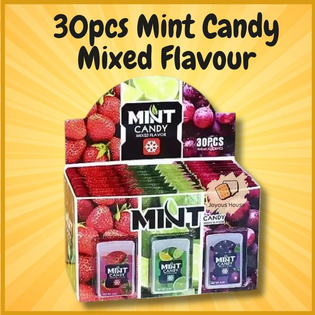 Shanu Mint Candy | Fruit‑Flavored Mint Tablets | 30pcs Box | Refreshing Sweet Treats