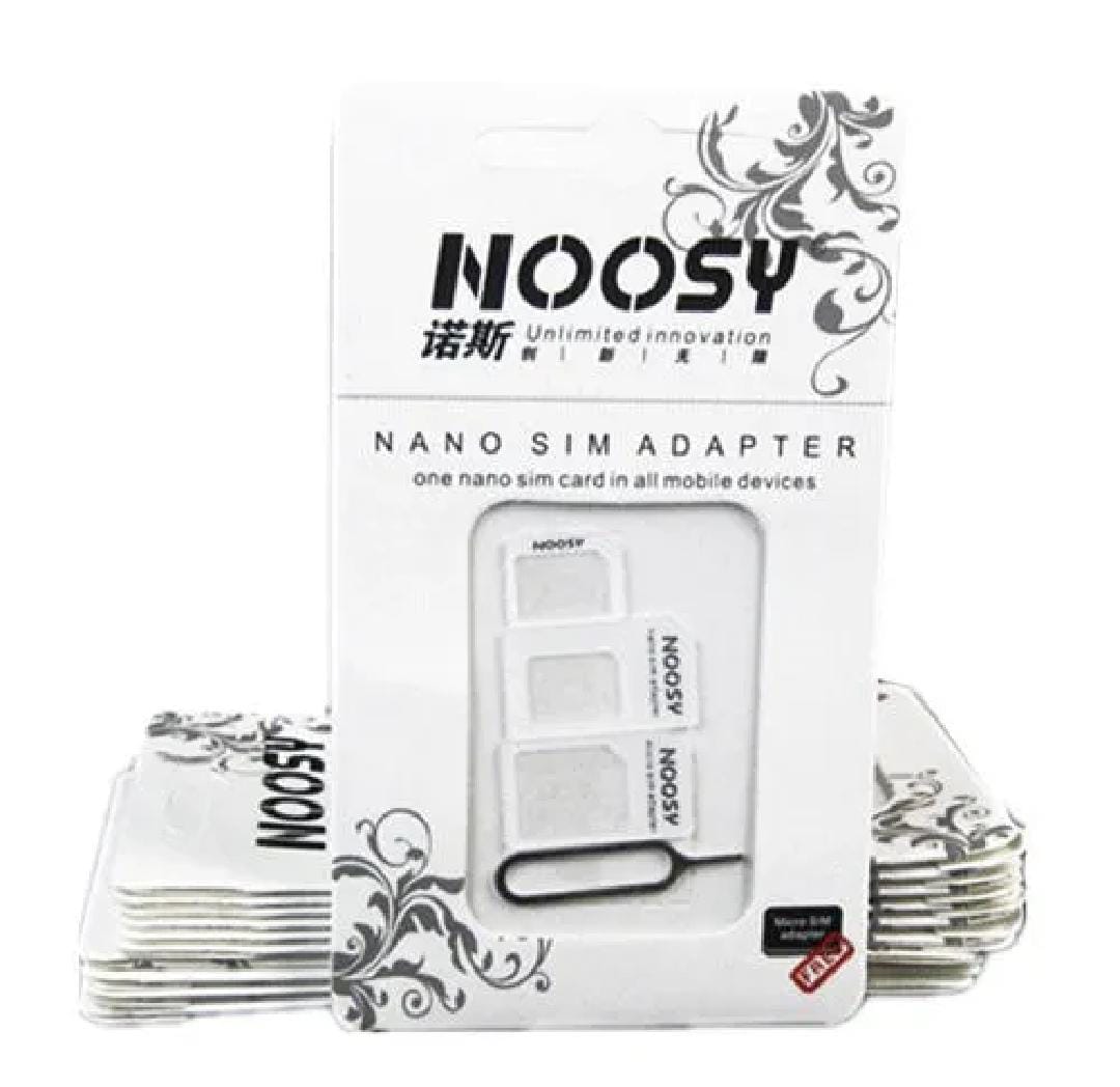 Noosy 4-In-1 SIM Card Adapter Kit - Electronic Accessory Designed For SIM Conversion And Mobile Device Connectivity Routine