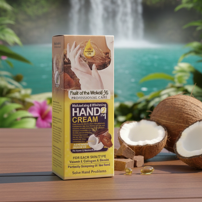 Tropical Essence: 2-in-1 Hydrating & Brightening Coconut Hand Cream