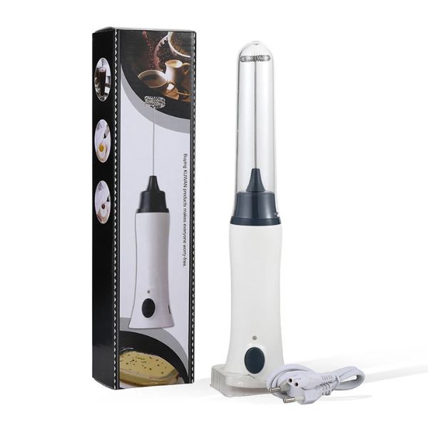 Rechargeable Electric Coffee Frother & Milk Beater – Handheld Foam Maker with Stainless Steel Whisk, USB Charging, and Powerful Motor