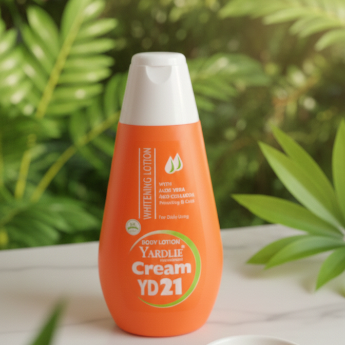 Yardlie Professional YD 21 Whitening Body Lotion with Aloe Vera and Collagen: Hydrating and Protecting Daily Skin Care