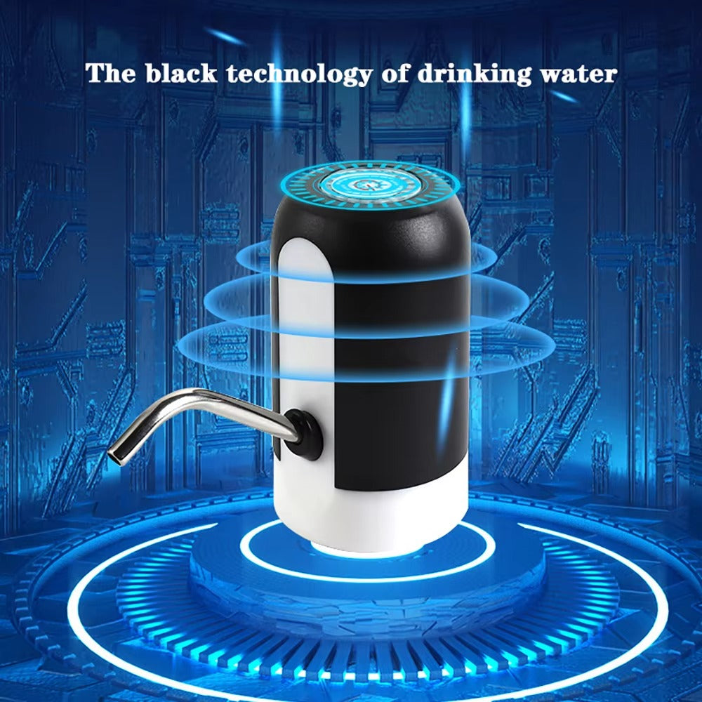 USB Rechargeable Automatic Water Bottle Pump – Electric Drinking Water Dispenser with One-Touch Switch for Gallon Bottles