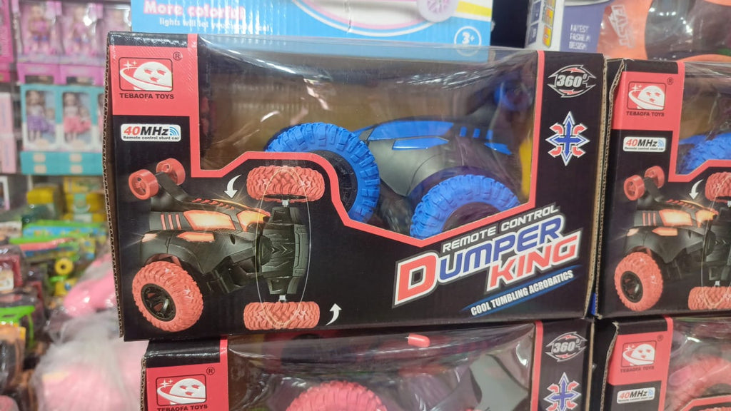 40MHz RC Rotating Stunt Car – Battery Operated Remote Control Rotation & Flip Car