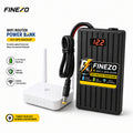 Finezo WiFi Router Power Bank 12V – Router UPS with LED Digital Voltage Display, 5-6 Hours Backup, Portable WiFi Power Backup