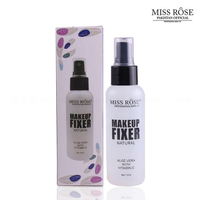Miss Rose Natural Aloe Vera Vitamin E Makeup Fixing Spray 100ml Hydrating Long Lasting Mist Suitable For All Skin Types