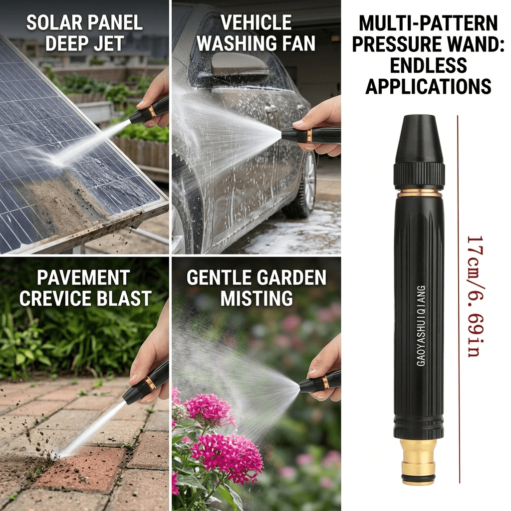 High Pressure Adjustable Nozzle Water Spray Gun | Versatile Tool For Garden & Cleaning | Plastic Body