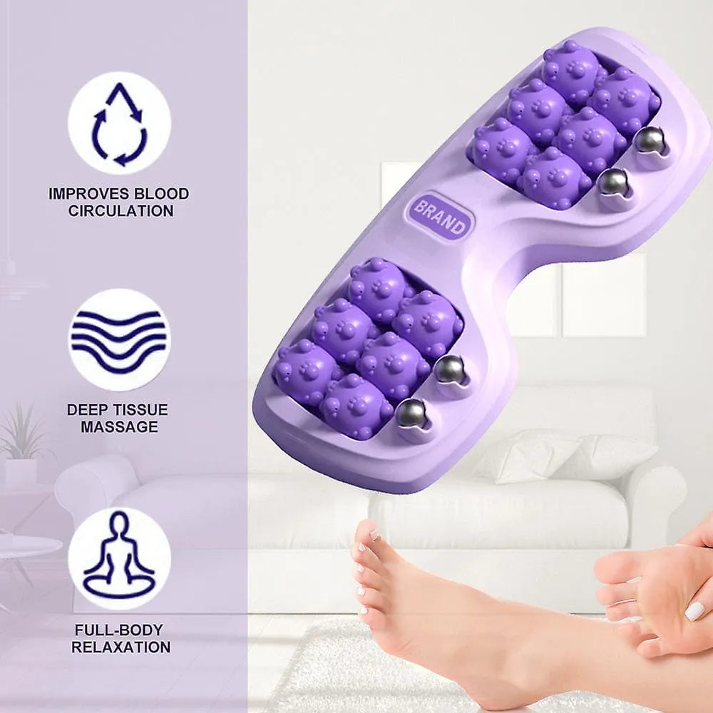 Roller Manual Foot Massager – Body Stress Buster & Accupressure Point Device for Foot & Leg Pain Relief (Random Color)