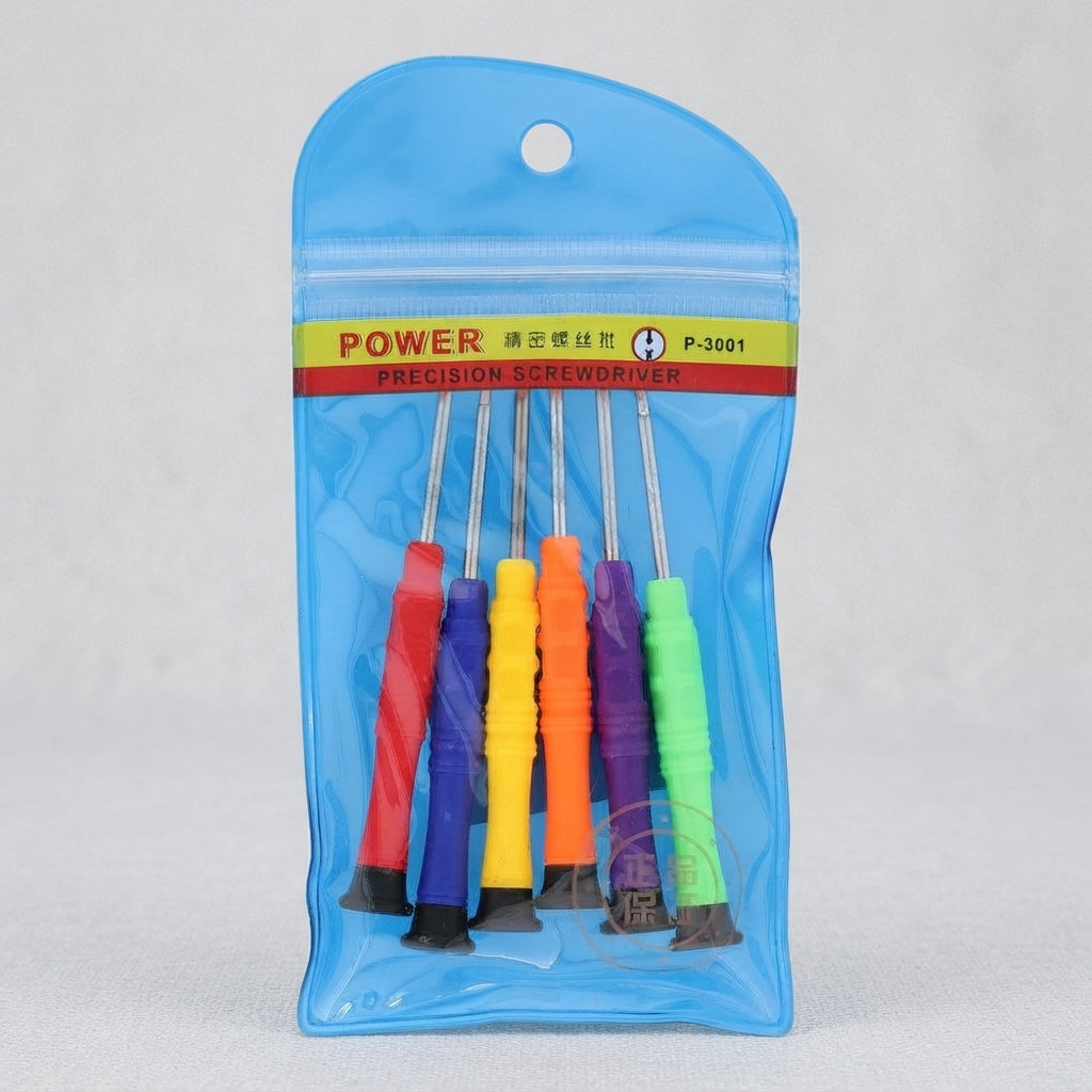 Precision Screwdriver Set P 3001 6 Piece Repair Tool Kit - Tool Accessory Designed For Hardware Repair And Daily Maintenance Routine