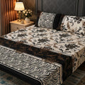 3D Crystal Cotton 3 Piece Bedsheet Set - Home Textile Product Designed (AY0010024)