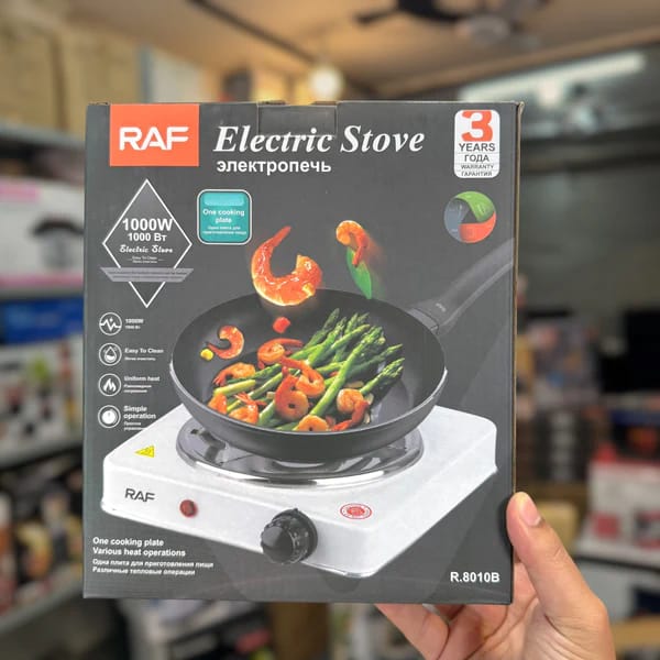 Raf Electric Stove 1000W - Kitchen Appliance Designed For Cooking And Daily Food Preparation Routine