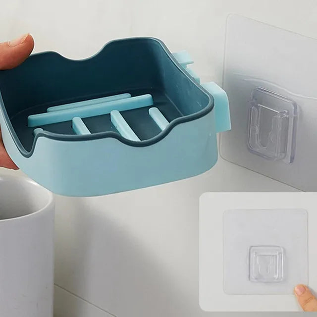 Wall Mounted Soap Dish Holder For Bathroom Wall Mounted Soap Bar Holder Rack For Shower Wall Kitchen Bathroom Random Color