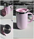 Stainless Steel Hot Cold Coffee Mug With Air Tight Lid Random Color