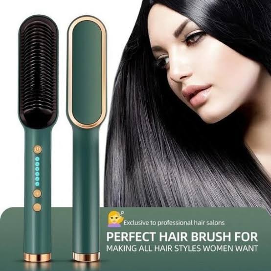 Hqt 909B Electric Professional Hair Straightening Brush Random Color 3251686