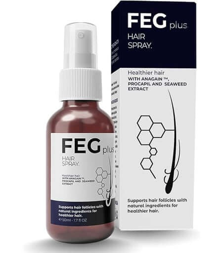 Feg Plus Hair Amp Beard Growth Serum Spray 50Ml Seaweed Extract Rosemary Redensyl Anagain Amp Minoxidil Anti Hair Loss Regrowth Treatment 3743235