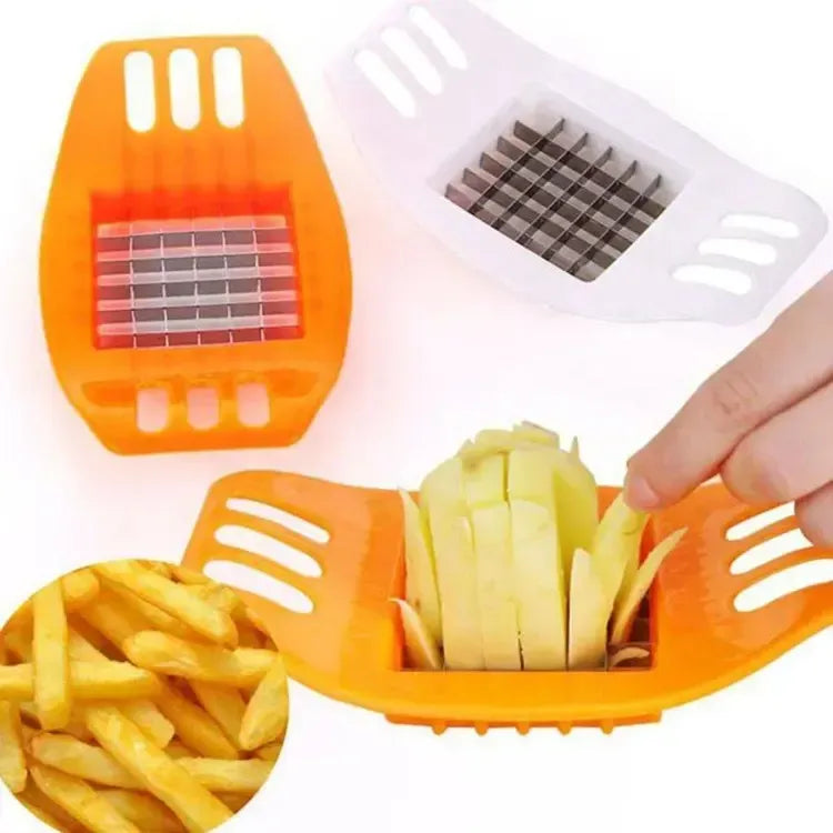 Multifunctional Potato Cutter And French Fry Maker Stainless Steel Vegetable And Fruit Slicer Chopper Dicer Kitchen Tool For Cutting Fries Chips And Healthy Snacks Durable Abs