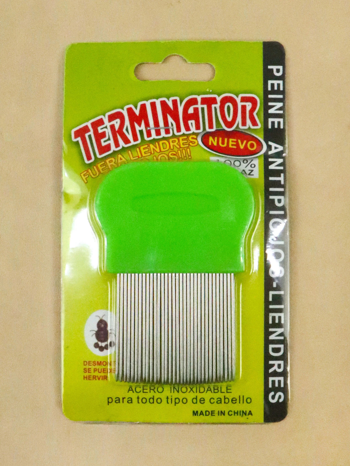 Multicolor Anti Lice Hair Comb With Stainless Steel Micro Grooved Teeth Safe And Effective Lice And Nit Removal Comb Reusable And Suitable For All Hair Types Compact Size 9Cm X 4Cm Rand