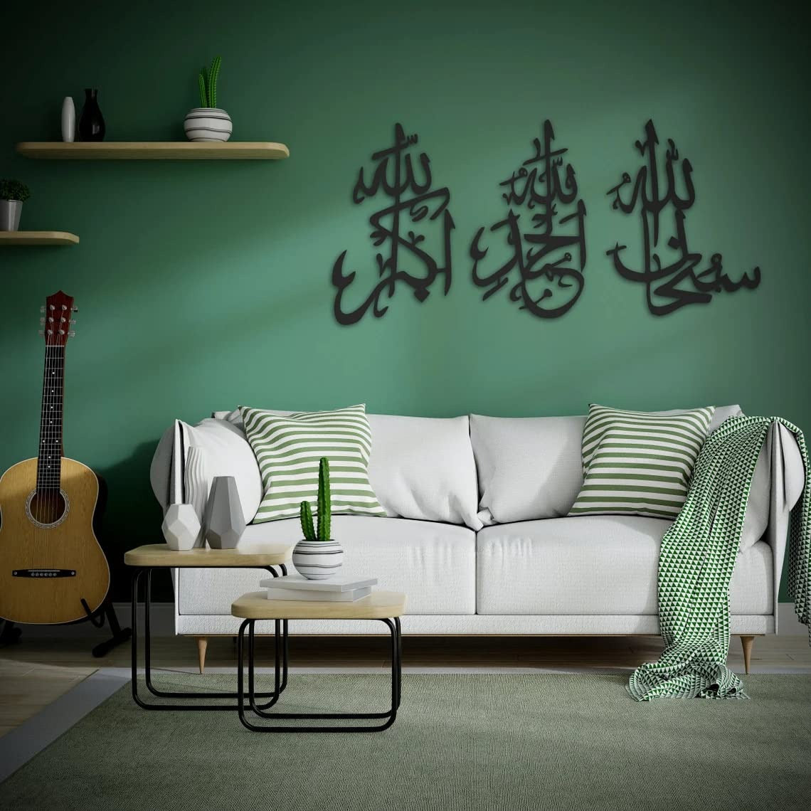 3D Wooden Islamic Wall Art Tasbeeh E Fatima Calligraphy Subhanallah Alhamdulillah Allahu Akbar Tasbeeh E Fatima Wall Decor 3D Arabic Calligraphy In Wood Islamic Home Decoration
