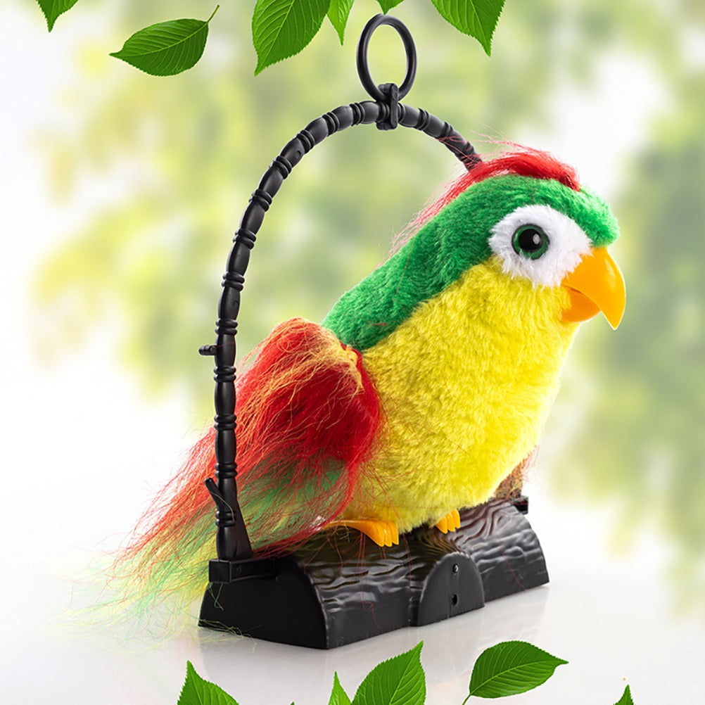Talk Back Talking Parrot Toy Repeats Speech Educational Amp Fun For Kids