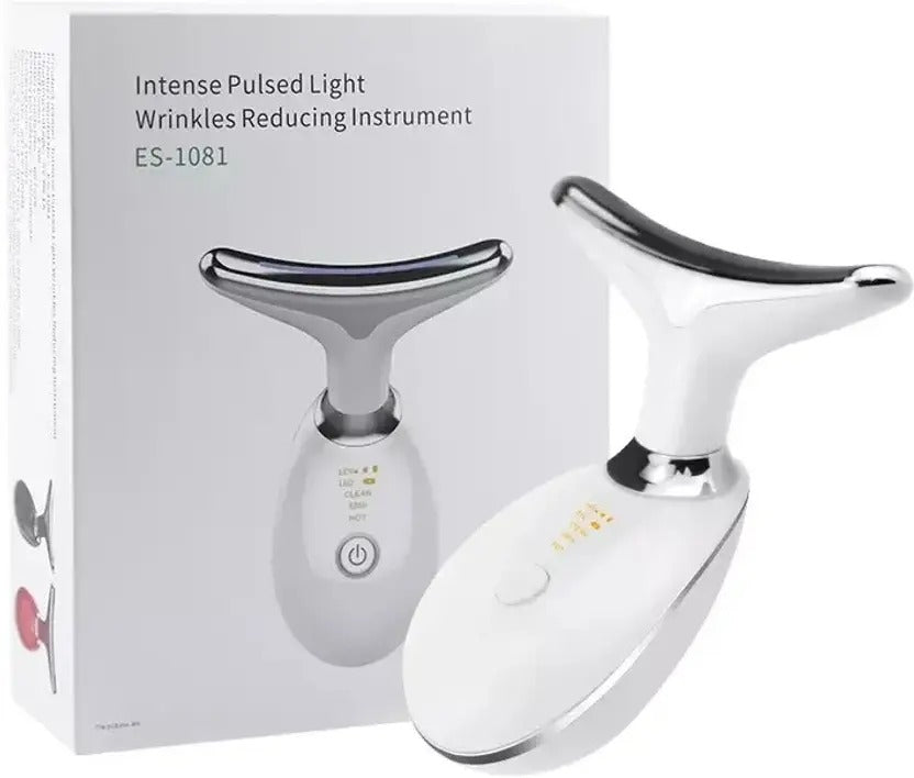 ES-1081 Massager Intense Pulsed Light Wrinkles Reducing Instrument - ESX - Anti Ageing & Reduces Puffiness | Face Massager For Fine Line & Wrinkles - Random Color