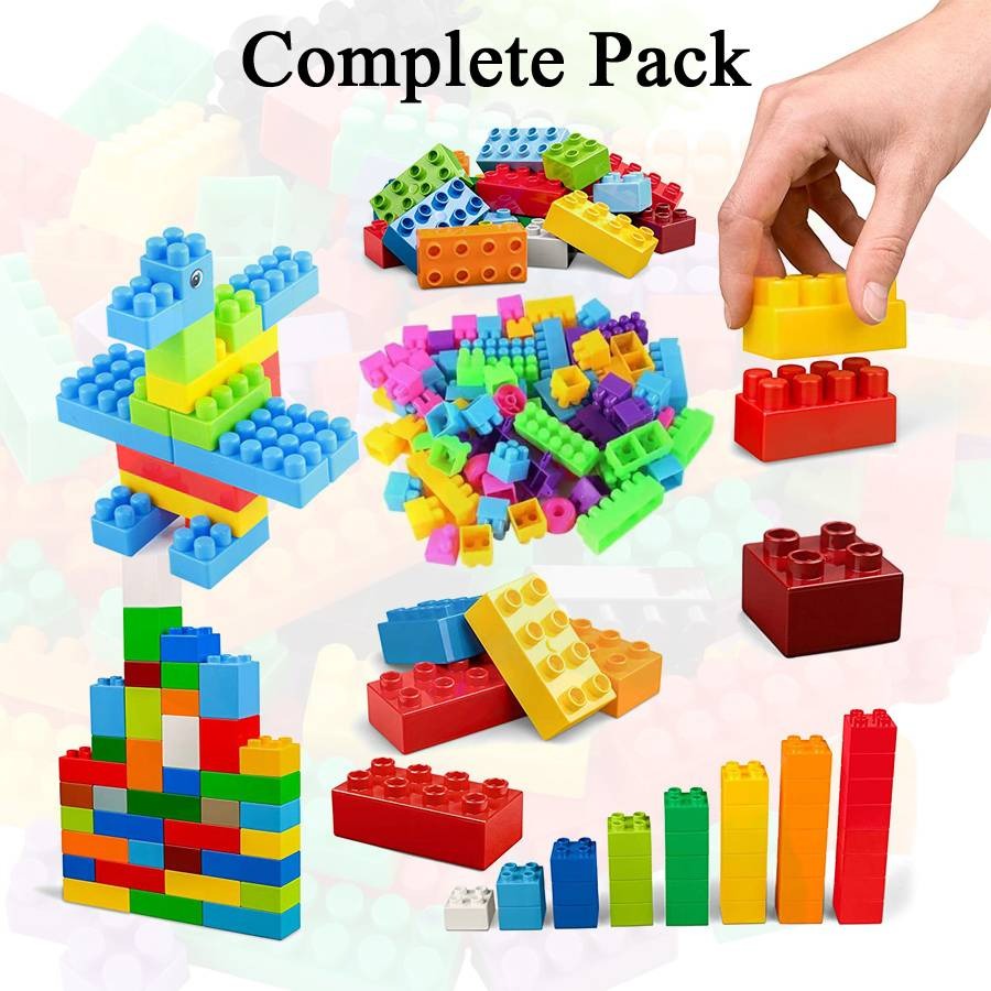 Building Blocks Toy Pack For Kids 72 Pieces Multicolor Educational Blocks 1 X 1 Size Durable Pvc Material Game For Kids