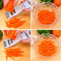 5 In 1 Multi Vegetable Cutter Peeler Multipurpose Julienne Slicer Grater Metal Scraper And Fruit Vegetable Kitchen Tool